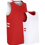 scarlet/white