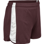 maroon/white