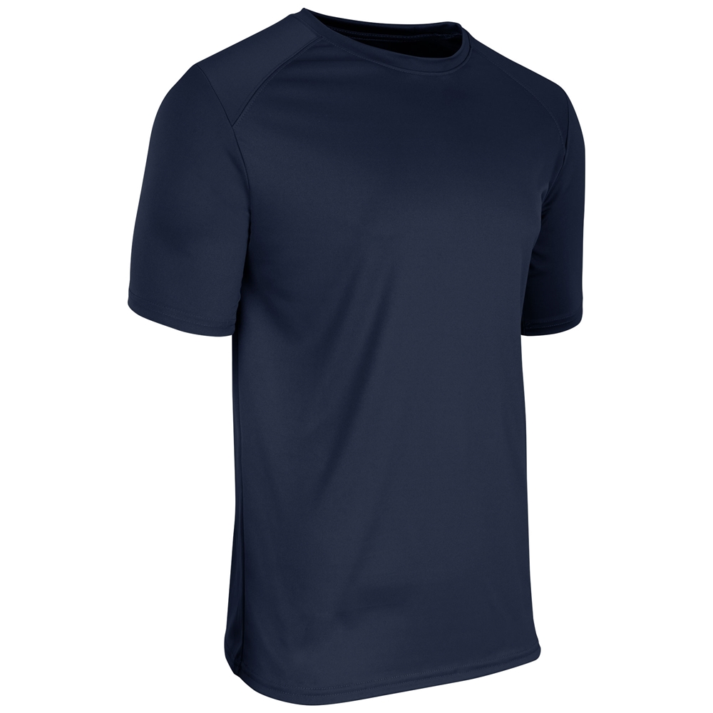 CHAMPRO Vision Lightweight Polyester T-Shirt Jersey - Navy Blue Sports Performance Shirt