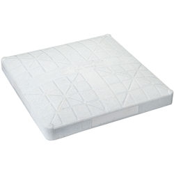 18" x 18" x 3" Pro Style Molded Base Set - White - 3-Bases