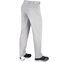 Triple Crown Open-Bottom Baseball Pants with Braid, Youth Large, Grey with  Scarlet Braid 