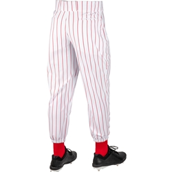 Pantalon De Baseball Majestic - Rayures Noires Sur Blanc - Neuf Avec Défauts Mineurs