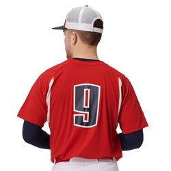  WILSON Sporting Goods Double Bar Mesh 2-Button Jersey