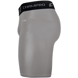Champro Athlétique Short de Compression en Polyester/élasthanne, Bleu