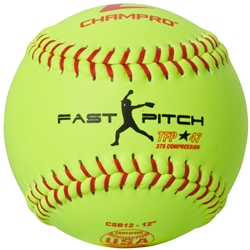 ASA/USA Softball 12" Fast Pitch - Leather Cover .47 COR