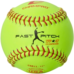 ASA/USA Softball 11" Fast Pitch - Leather Cover .47 COR
