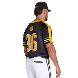 Juice 2-Button Pro Neck Short Sleeve Fitted Jersey