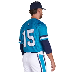 JUICE Full Button Pro Neck Short Sleeve Fitted Jersey