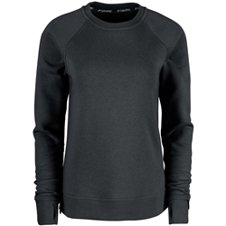 ★NOT4NERD★ Goddess Of Victory Crewneck Black Victory Fleece Women's Split Hem Crew